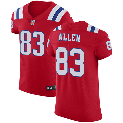 Nike Patriots #83 Dwayne Allen Red Alternate Men's Stitched NFL Vapor Untouchable Elite Jersey